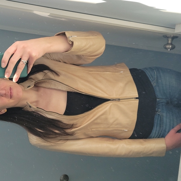 Genuine leather moto jacket - Picture 2 of 9